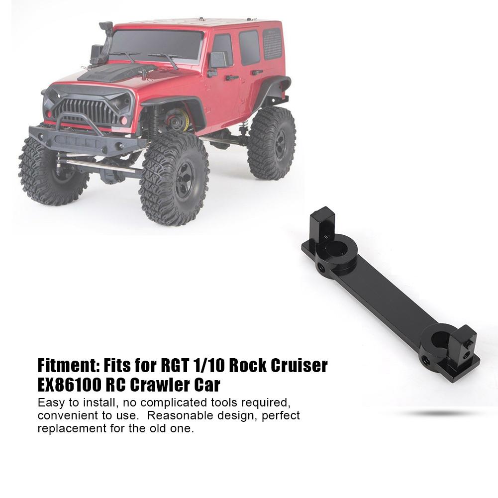 Front Rear Bumper Mount Anti Collision Plate Fixed Fits for RGT 1 10 Rock Cruiser EX86100 RC Buggy Truck(Black R86019BL