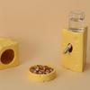 Kreatives Keramik-Hamsterhaus Käseform Futter Napf Leicht zu Reinigen Hamster Futterspender Haustier Nesting