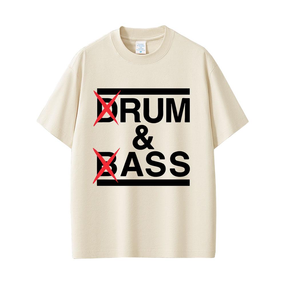 Drum and Bass Funny Meme T Shirts Rum and Ass Lovers Jokes Short Sleeve Men Casual Cotton T-shirt Men's Fashion Oversized Tshirt