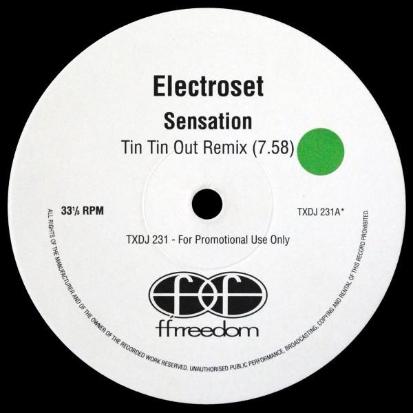 12inch Record ELECTROSET - Sensation TXDJ231 Ffrreedom 1995 UK Dance & Electronica Used