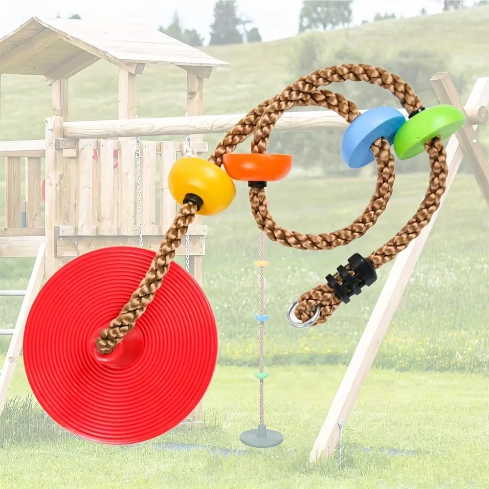 Kids' Climbing Rope Ladder Colorful Climbing Stones Indoor Outdoor Backyard Playground Children's Sensory Integration Training