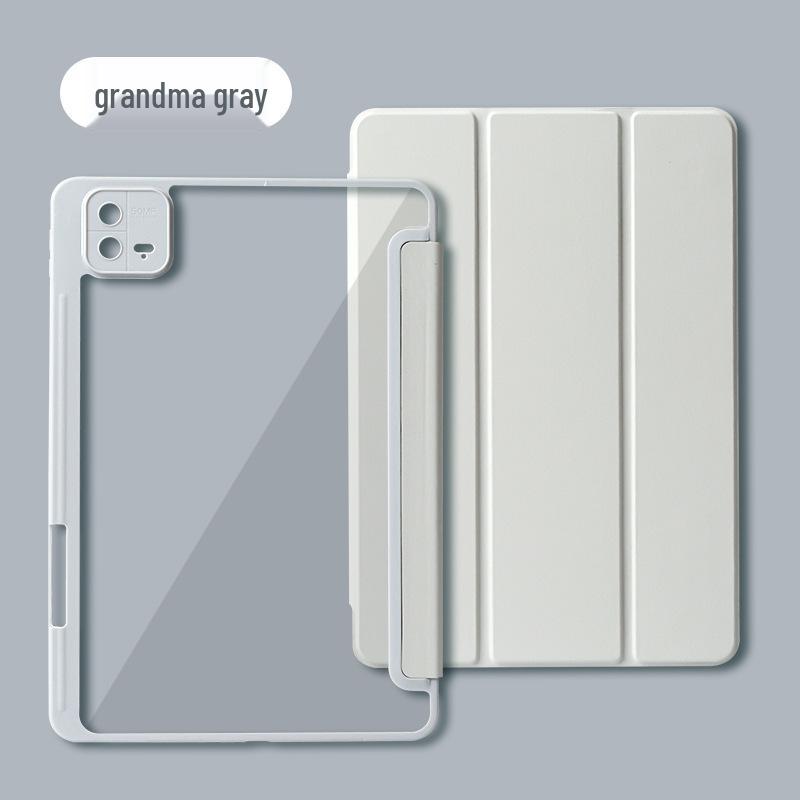 

Xiaomi Pad 7/8 Pro Transparent Acrylic & Leather Anti-Bend Case for 11.2/12.5 Xiaomi Pad 6/6 Pro (11 inches)