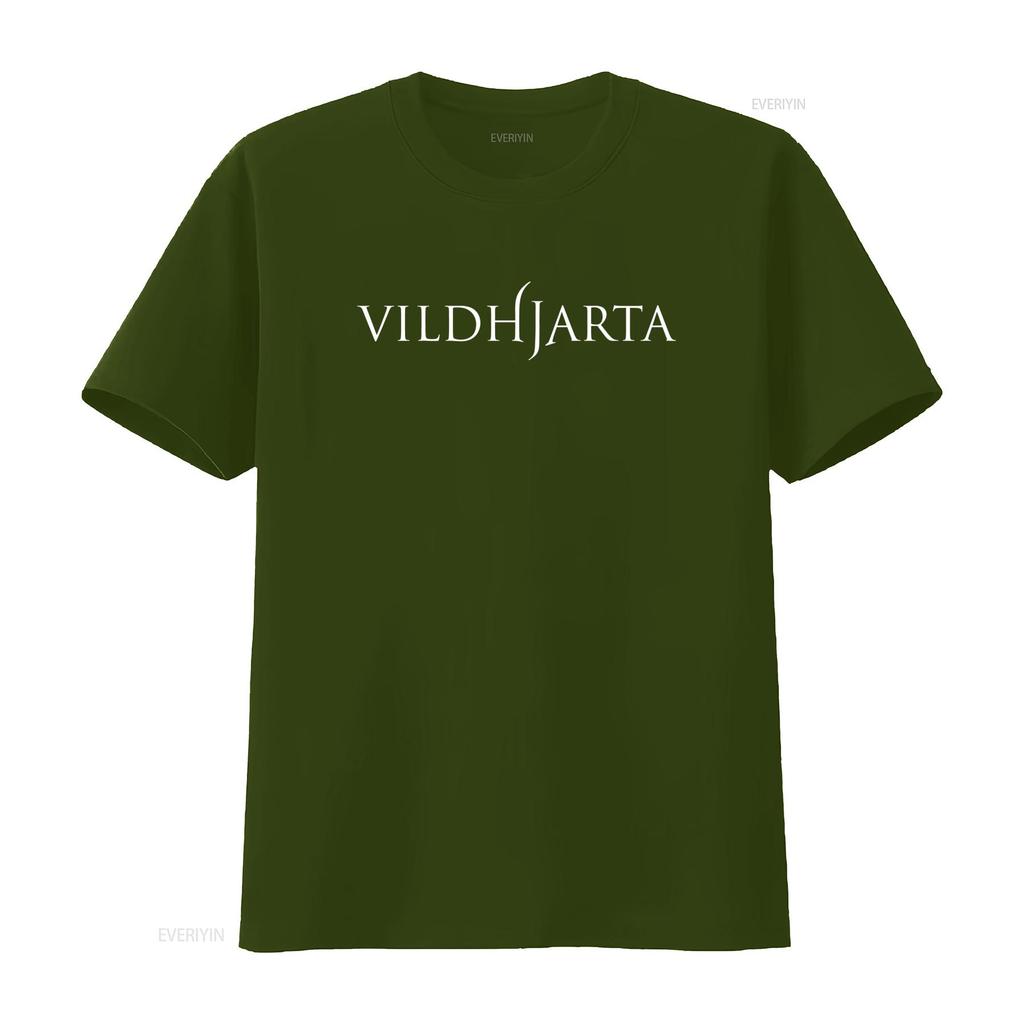 T-SHIRT VILDHJARTA Disponibile in Tutte le Taglie S M L XL XXL Colori Classici Bianco e Nero vintage Lavato Alla Moda homme