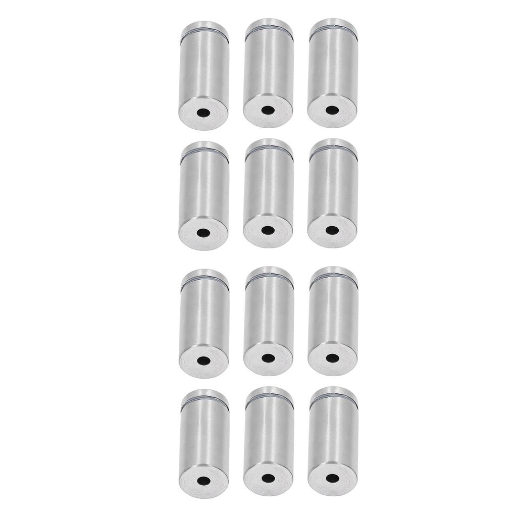 12Pcs Standoff Screws Stainless Steel Wall Sign Advertising Hardware Nail for Acrylic 19x40mm