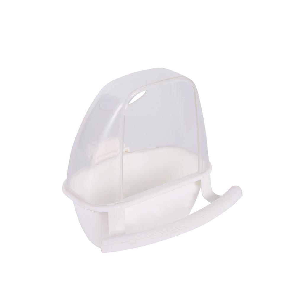 1Pc Bird Feeder Parrot Cage Hanging Feeding Bowl Spill and Splash Proof Parakeet Feeder Box Plastic Food Container Bird Supplies