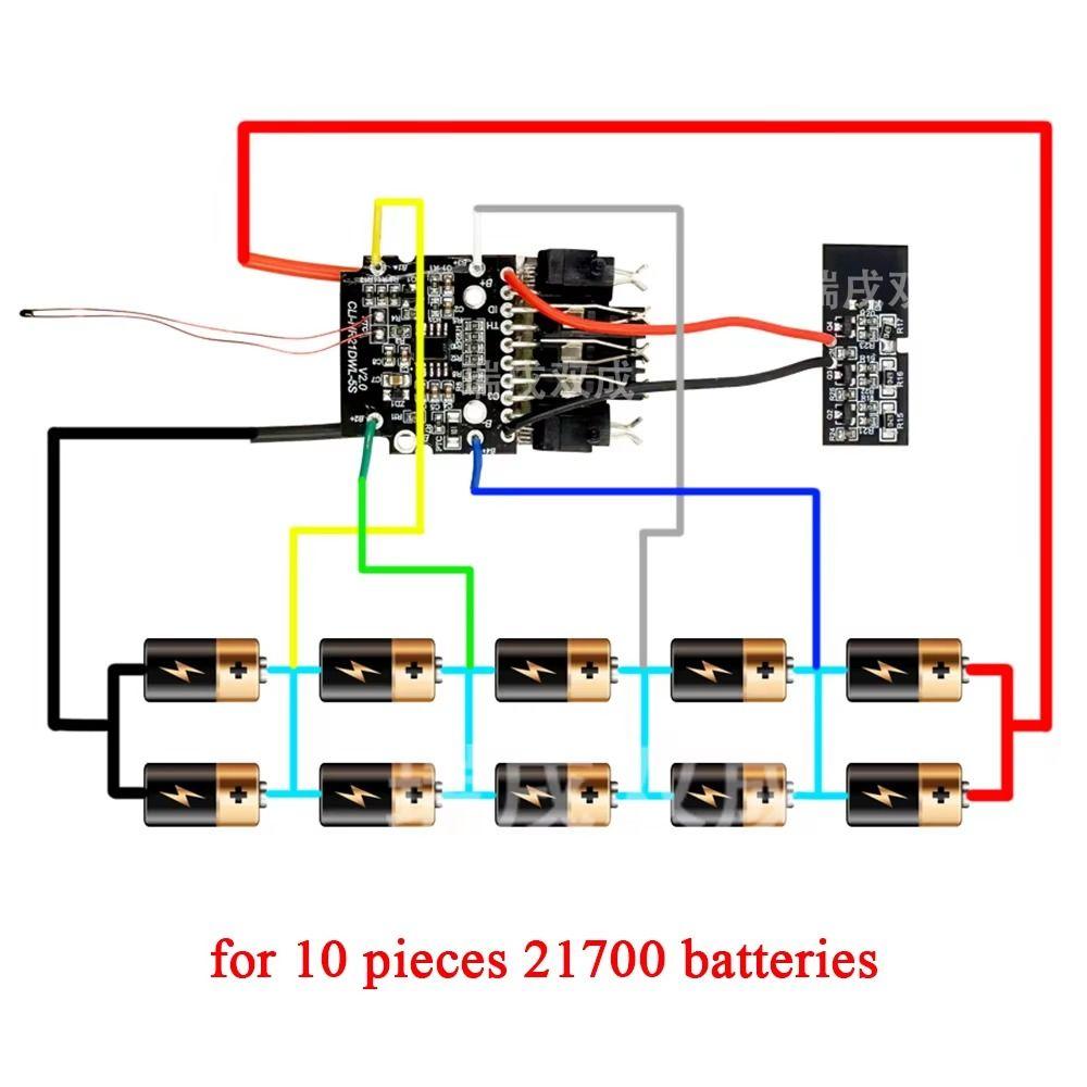 Li-Ionen-Akku Typ Li-Ionen-Akku Schutzplatine Akku-Leiterplatte für Dewalt Elektrowerkzeuge