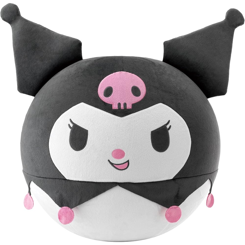 Agatsuma Sanrio Biggies Kuromi Plush Toy 25cm Soft Stuffed Animal Cute Character