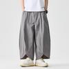 2025 Sommer Herren Weitbeinige Hosen Herren Lässig Einfarbig Hosen Japanische Stile Samurai Kostüm Haremshosen Herren Laternenhose