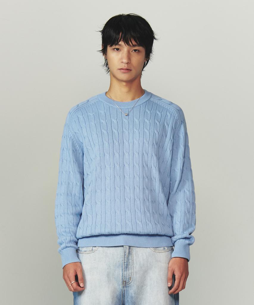 INTEMPOMOOD Standard Raglan Cable Knit: 13 Colors (Type B)