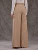 European High Waist Casual Wide-Leg Pants for Women - Elegant and Stylish