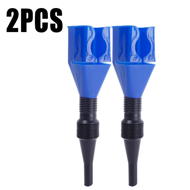 2pcs Plastic Funnel Car Motorcycle Refueling Gasoline Engine Oil Filter Transfer Tool Oil Change Filling Oil Funnel Accesorios