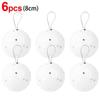 6Pcs White Foam Christmas Balls Wedding Holiday Supplies Portable Home Decorations