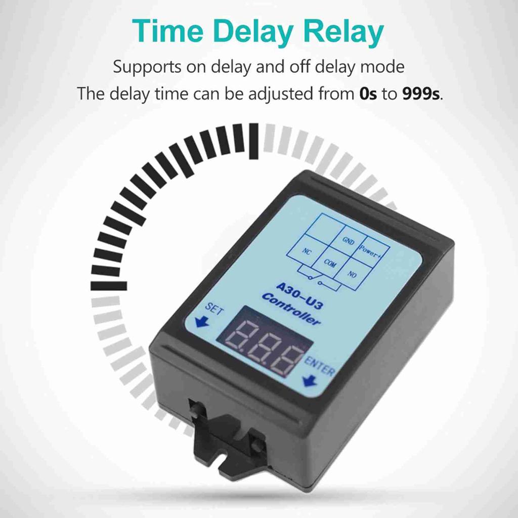 6-80V Voltage Monitoring Relay Time Delay Relay Charging Discharge Controller Module Undervoltage Overvoltage   Relay with 4 Operating Mod