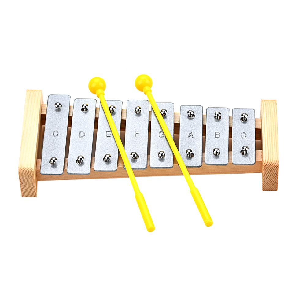 8-tone Wooden Xylophone  Kids Puzzle Musical Toys Children Musical Instrument Educational Props