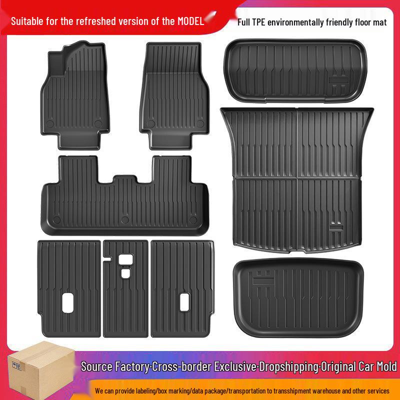 Tesla Model 3/Y Facelift Eco-friendly All-Weather TPE Car & Trunk Mats