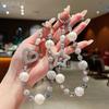 New Rhinestone Pearl Star Round Ball Phone Chain Full Rhinestone Heart Phone Lanyard Light Luxury Style Handmade Beaded Chain