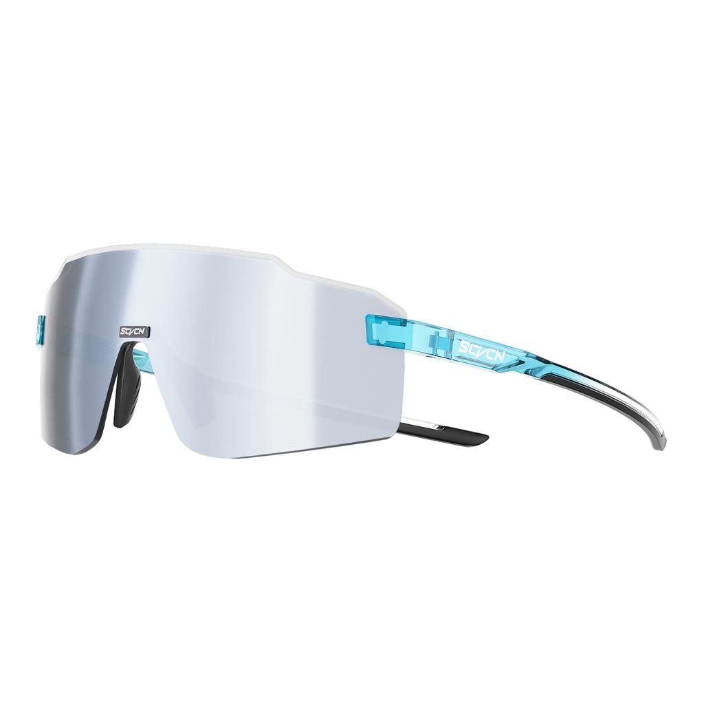 SCVCN Farbige photochrome Radsportbrille Sonnenbrille für Herren Radsport Straßen- und Mountainbike-Brille sowie für Damen Freizeit Wandern Winddicht