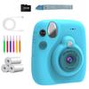 Instantly Print Camera For Kids With 32GB Card Coloring Pen 1080P Retro Design For Ages 3-12 Durability& Safe Materials