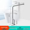 Floor-Standing 304 Stainless Steel Toilet Grab Bar