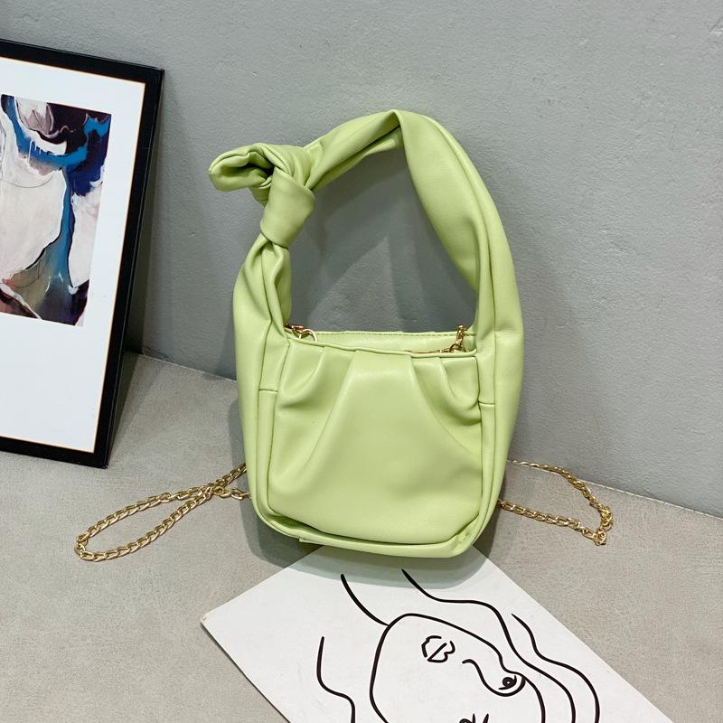 

Премиальная сумка женская осенне-зимняя нишевая женская сумка новая универсальная текстурная сумка-облако на одно плечо через плечо подмышечная сумка зелёный