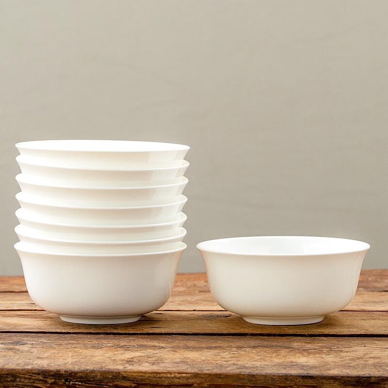 Nordic White Ceramic Rice Bowl Set