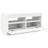 Vidaxl Szafka Pod Tv Z Oświetleniem Led, Biała, 80X35X40 Cm