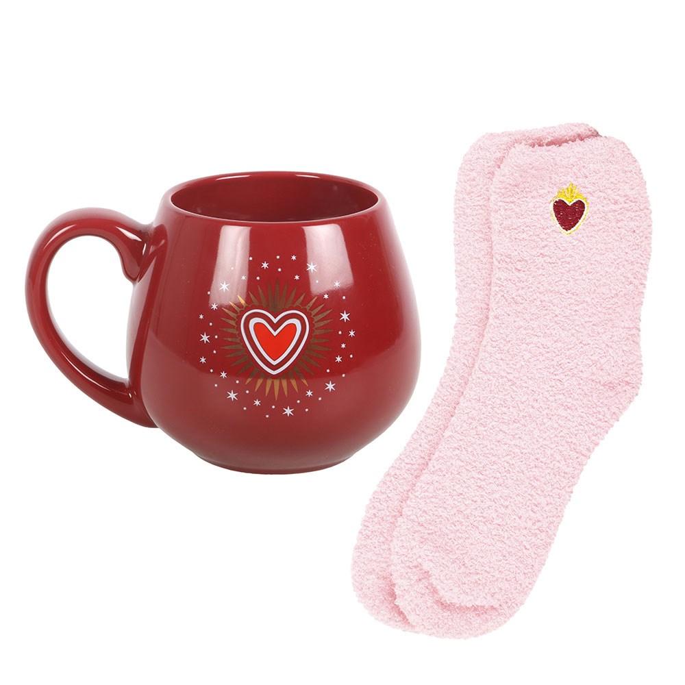 Something Different Sacred Heart Mug and Sock Set