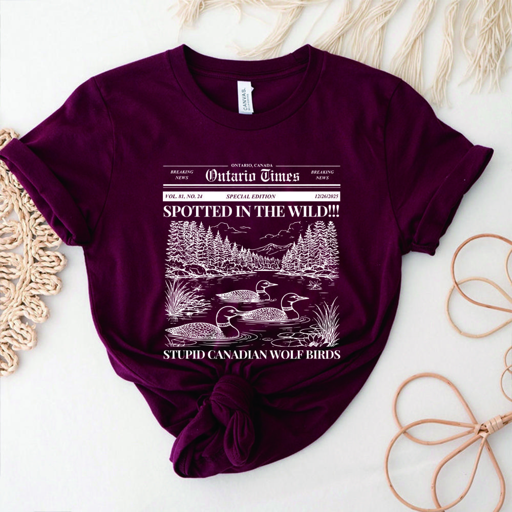 Camiseta de Rivalidad Caliente Streetwear Camisa Estúpida de Lobo Canadiense Pájaro Camisas Gays Camiseta de Hockey Unisex Mangas Cortas Tops Regalo para Fans