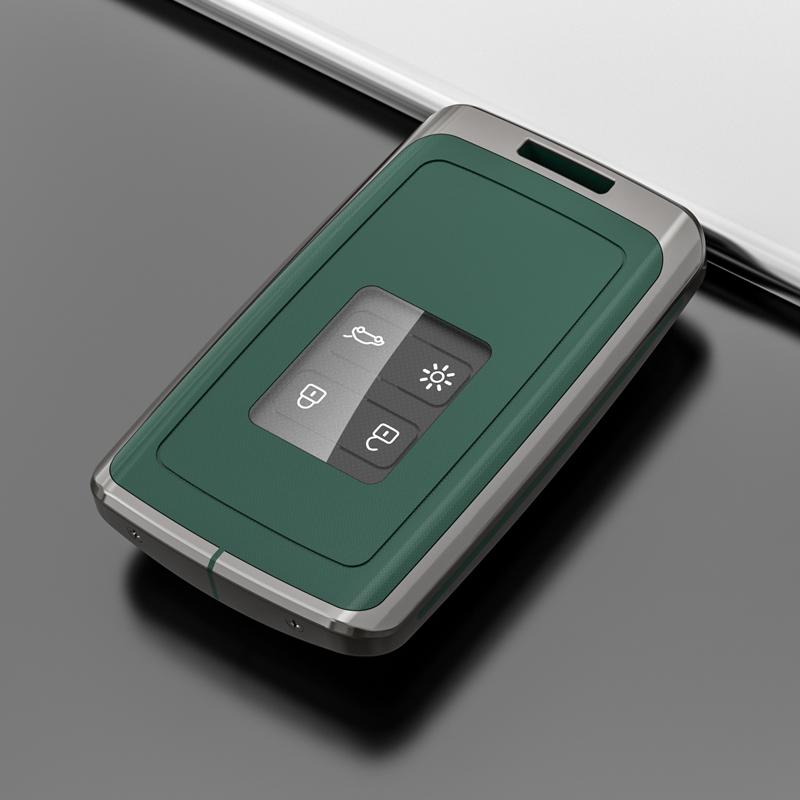 Pouzdro na klíček ze slitiny zinku na auto pro Renault Captur Megane Talisman Espace Clio Zoe Koleos Scenic 4 Arkana Dacia Sandero