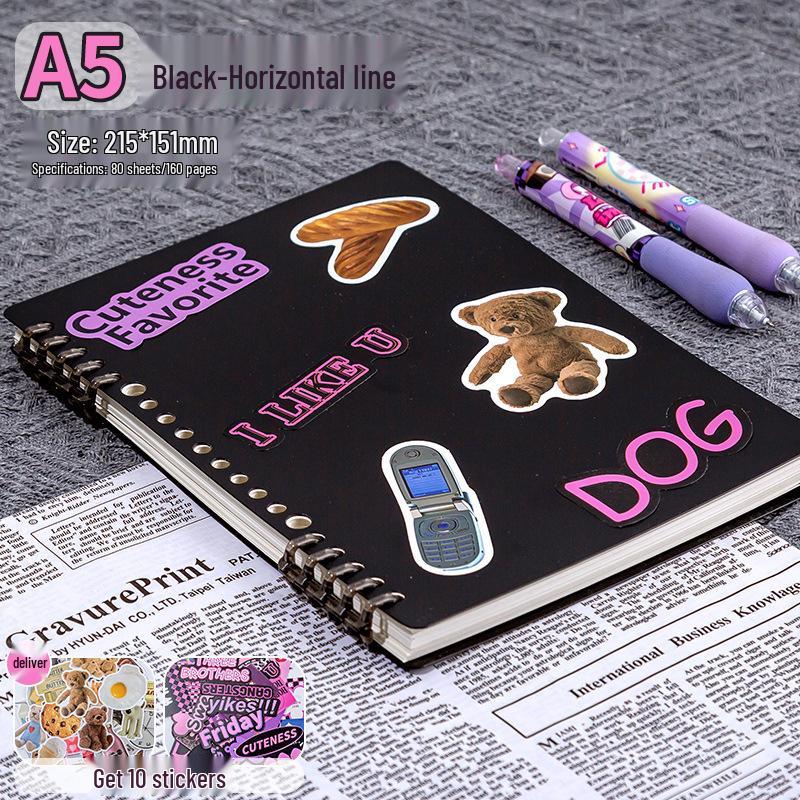 Ergonomic, High-value Loose-leaf Notebook with Detachable Binder; Suitable for High School and Junior High Students.