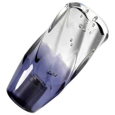 Tonra Crystal Shift Knob Shift Knob Universal Adapter M8 M10 M12 45x100mm 190g MT AT Car Twist Transparent X Black