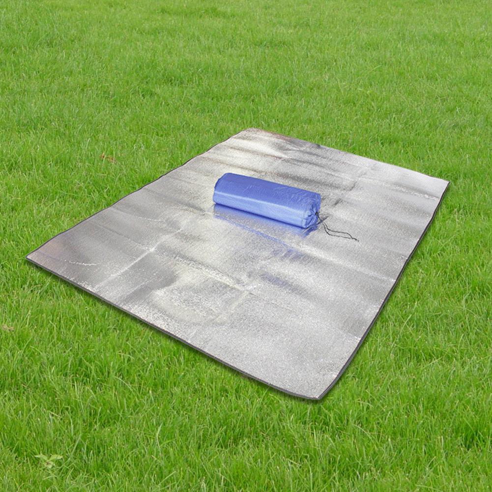 1/2PCS Waterproof Camping Mat Moisture-Proof Aluminum Foil Mat Double-Sided Aluminum Foil Pad with Storage Bag for Camping