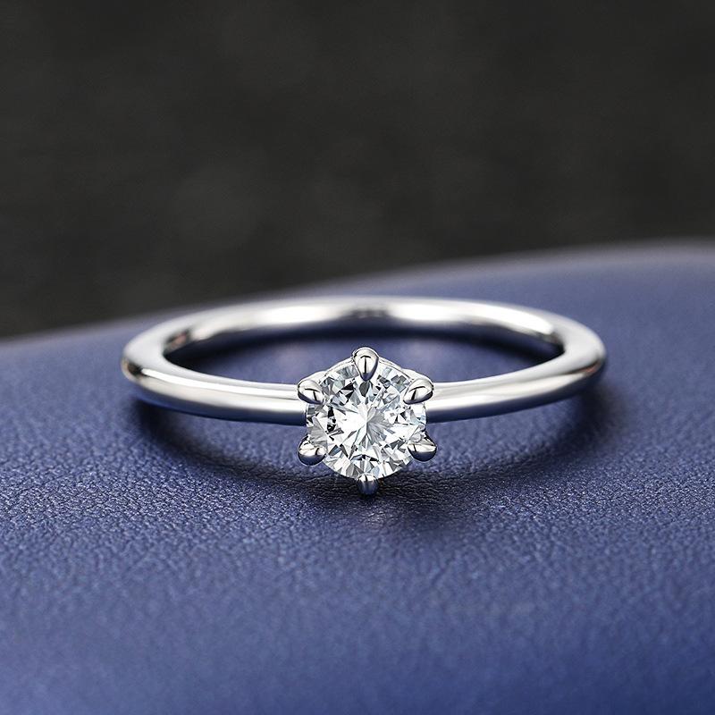 1Pc Synthetic Zircon Couple Ring, Men's and Women's Accessories Proposal Ring, Gift Ring.
