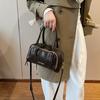 Vintage Top-handle Bags For Women Winter New Designer Handbags Luxury Retro Shoulder Cross Body Bag Mini Bowling Bags