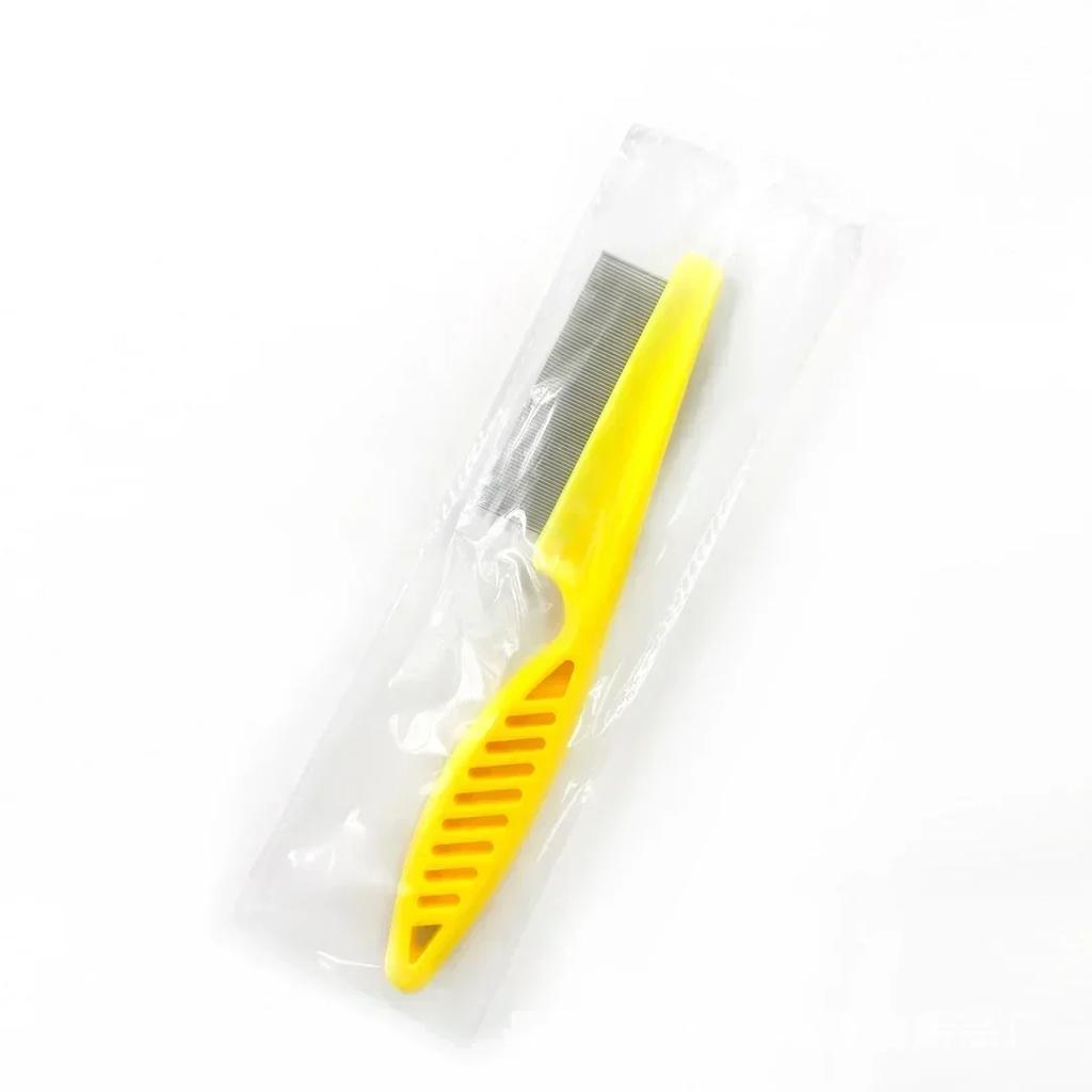 Stainless Steel Pet Flea Comb for Cats and Dogs Professional Grooming Brush with Fine Teeth for Effective Flea Removal
