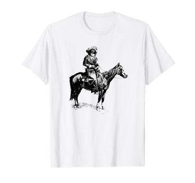 Frederic Remington Arizona Cowboy Sketches T-Shirt