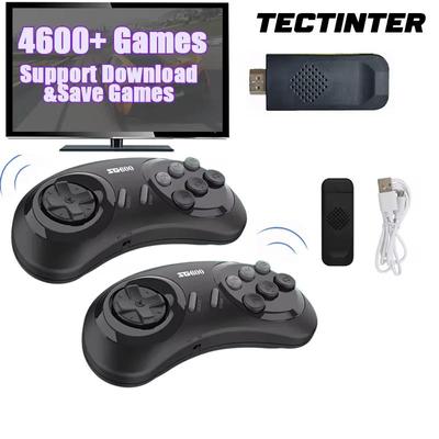 16-Bit-MD-Videospielkonsole für SEGA Genesis SG800 Game Stick Wireless Controller Eingebauter HDMI-Game-Player mit über 4600 Spielen