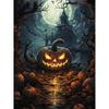 Halloween poster on the wall, metal plaque 20x30cm