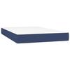 347760 vidaXL Matelas de lit à ressorts ensachés Bleu 120x200 cm epaisseur 20 cm Tissu