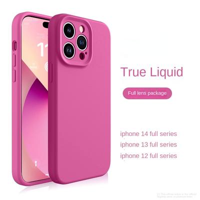 Liquid Silicone Full Phone Cover for Apple Case for IPhone 14 Pro Max 13 Pro 12 11 Shockproof Lens Camera Protection Soft Cases