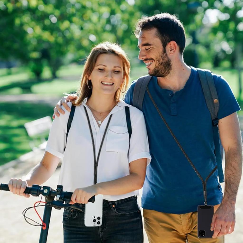 Adjustable Mobile Phone Strap Lanyard Crossbody Phone Lanyards Neck Rope with Patch for iPhone Cell Phone Hanging Cord Strap