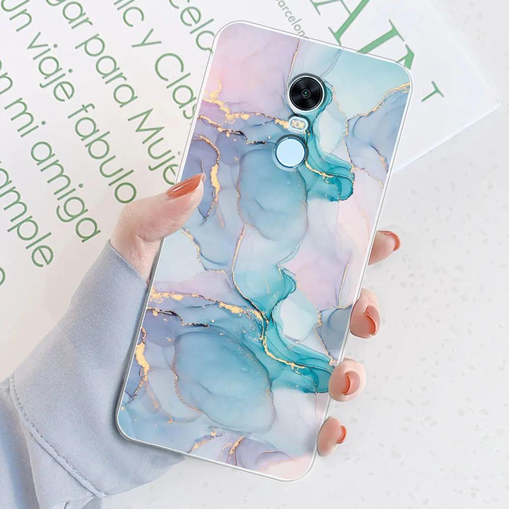For Xiaomi Redmi 5 Plus Case Redmi 5 Case Marble Transparent Case For Redmi 5 5 Plus Protective Silicone Clear Phone Bumper Bags