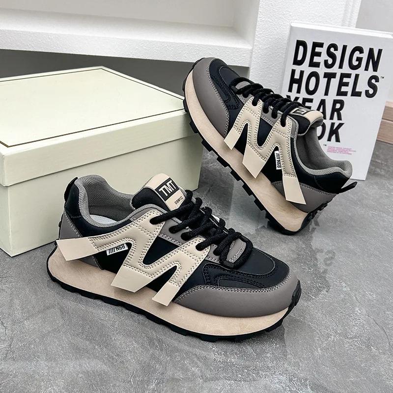 Fashion Women's Luxury Breathable Lace Up Sport Shoes 2025 Spring Autumn New Designer Platform Walking Shoes Sneakers Zapatos De Mujer