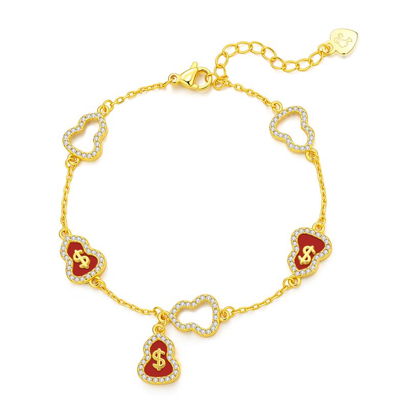 Barbie Agate/Chalcedony Bracelet [New Year Limited] Wrist with good fortune and good fortune every year. Full of nobility and money TX2512002 красный
