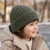 Solid Color Winter Cap Cat Ear Casual Knit Cap Casual Embroidered Bonnet  Autumn Winter