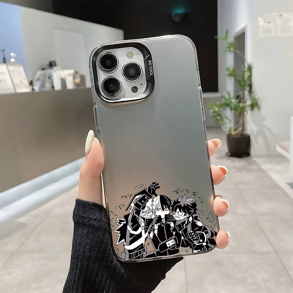 Cool A-My Hero Academia-S Phone Case For IPhone 16 15 14 13 12 11 Pro Max Plus Color Shockproof Back Silver Cover