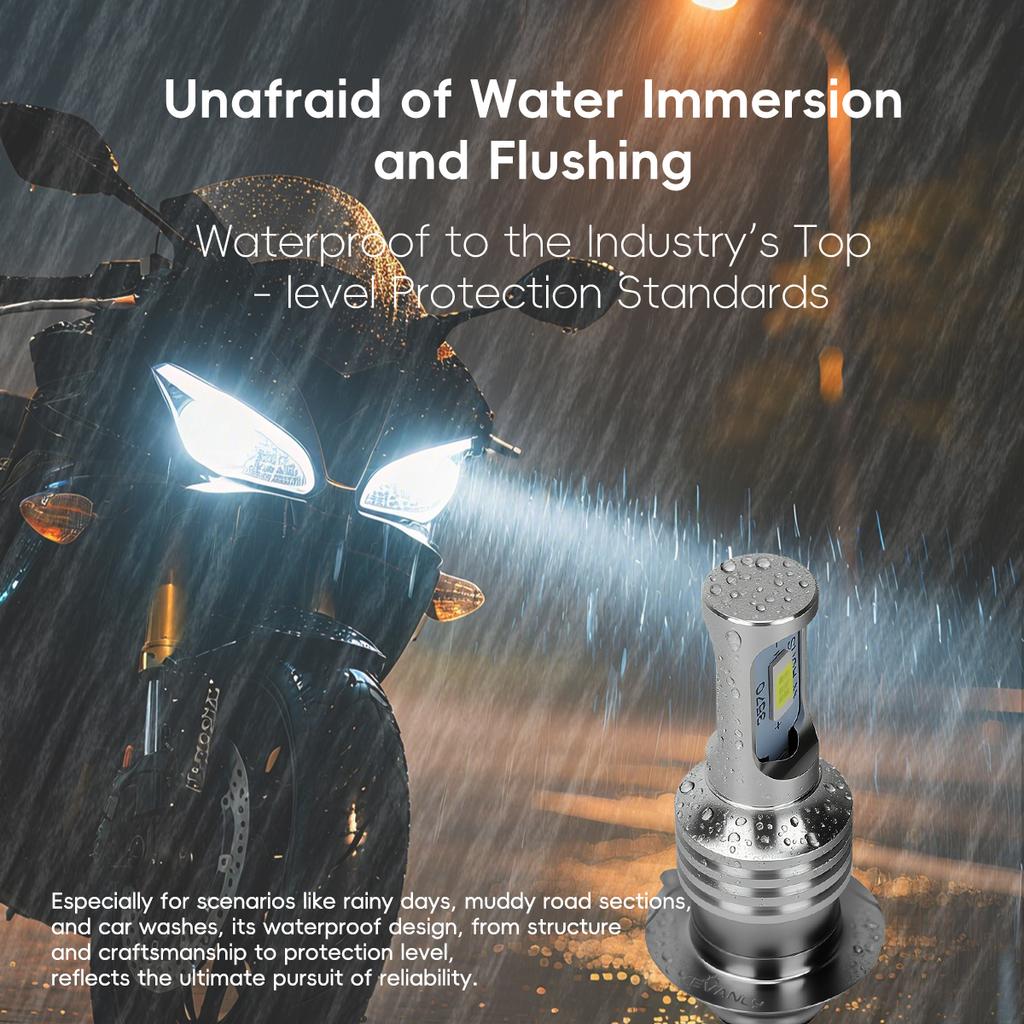 H4 LED Bulbs BA20D P15D LED Motorcycle Headlight Hi/Lo Beam Lamp LED Spotlight Dual Color Motorcycle Accessories Plug and Play