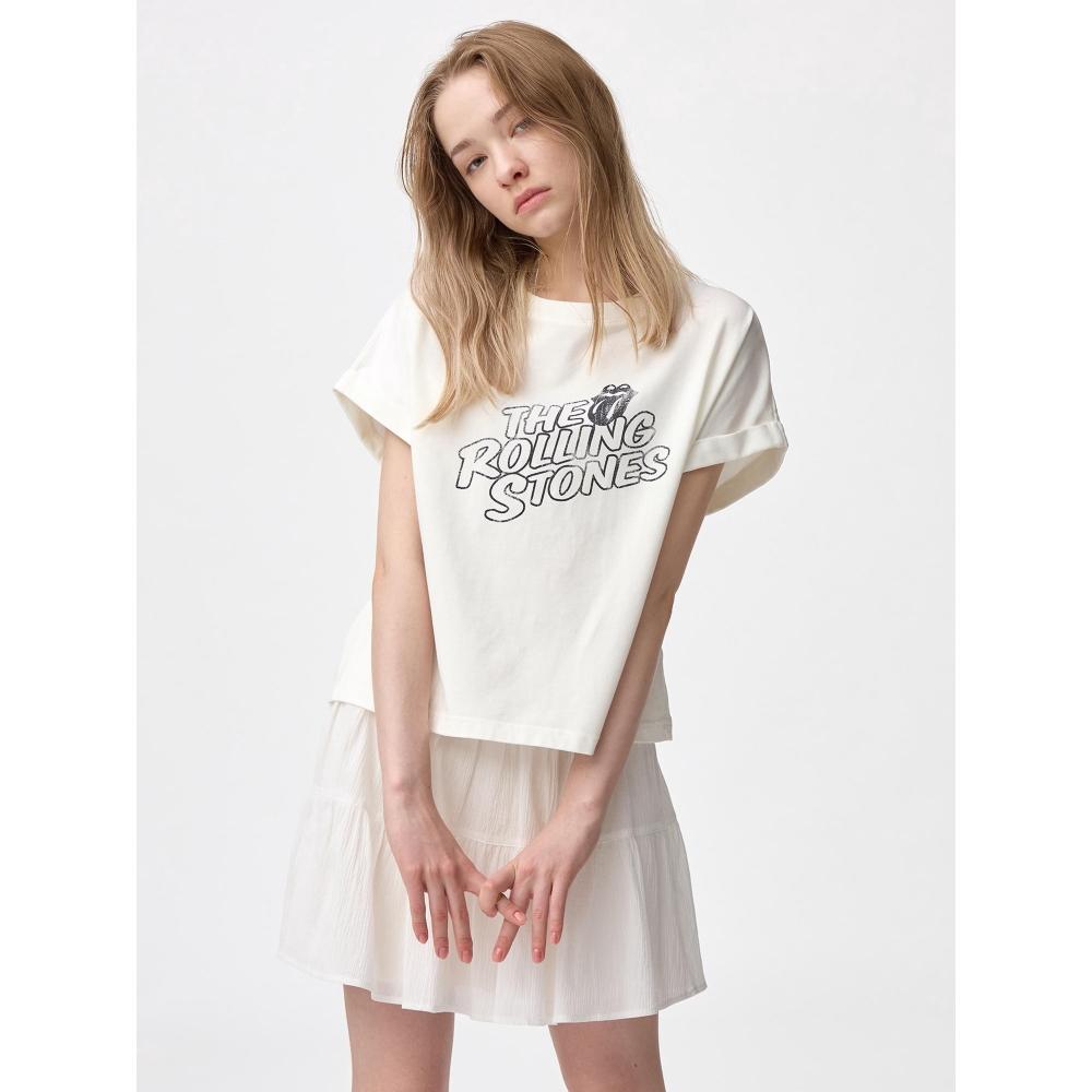 

Футболка с графикой The Rolling sTones от Gu By Uniqlo 01 OFF WHITE/XS
