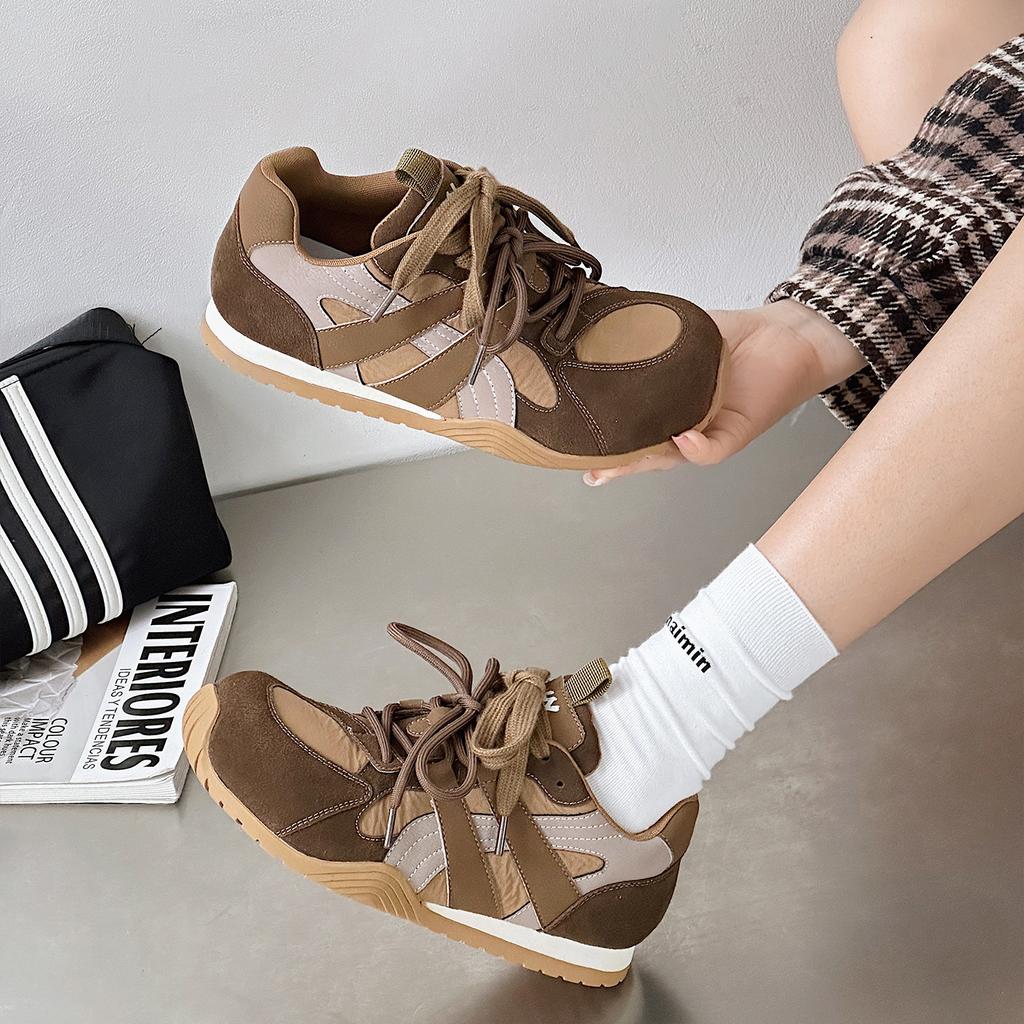 Super Feuer Retro Forrest Gump Schuhe Damen Neu Leder Weiche Sohle Paar Schnürsenkel Lässig Moral Trainingsschuhe Sportschuhe