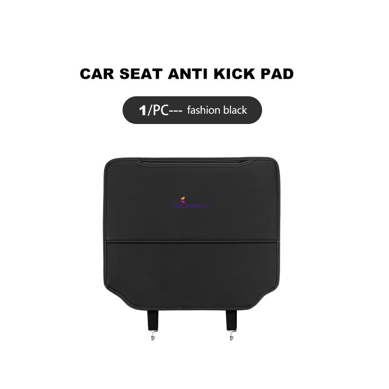 For SsangYong Leather Car Seat Back Mat Universal Anti Kick Dirt Proof Protector KG Actyon Sport Korando Rexton Kyron Rodius